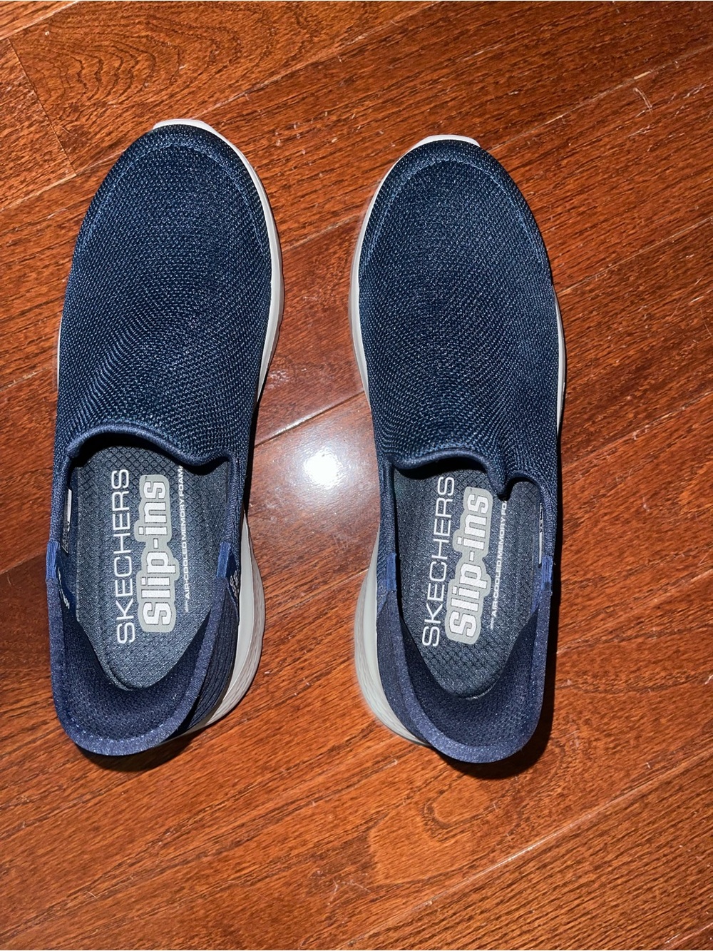 Skechers Navy Slip-On Knit Men's Casual Loafers